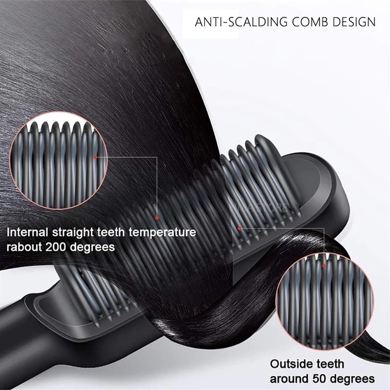 Hair Straightener Comb – Smooth, Sleek, and Safe Styling